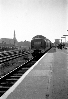 Photograph of Deltic at Doncaster